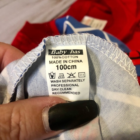 Baby Has 4T Kids Spider-Man pajamas Shirt and shorts Set New - Picture 5 of 12